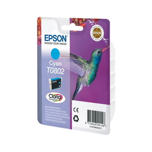 EPSON T0802 CARTUCCIA INKJET CIANO